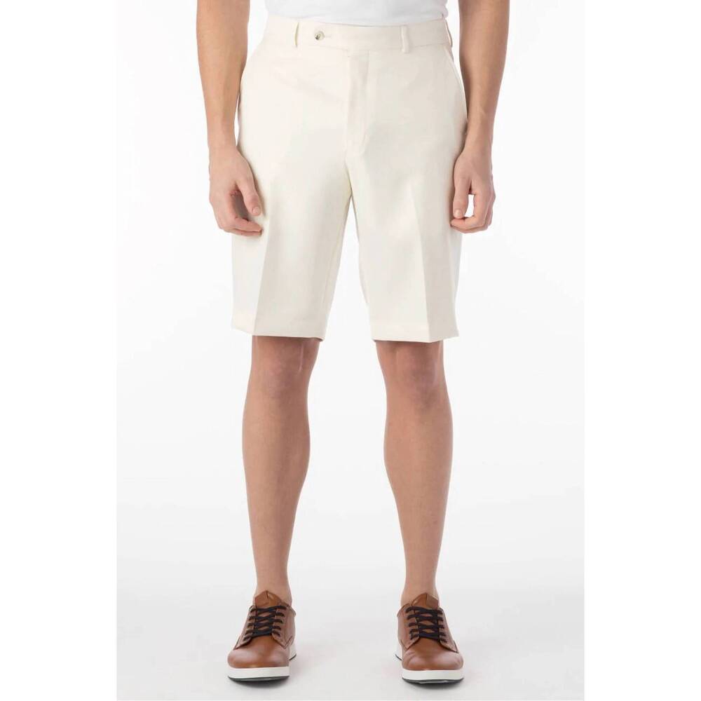NEW BALLIN nash micro nano travel twill performance gabardine plain front shorts
